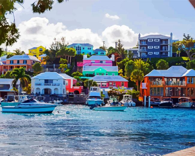 Bermuda Island Coastline Painting By Numberss.png