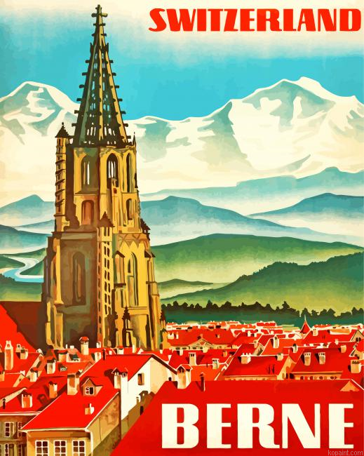 Bern Switzerland Poster Painting By Numberss.png