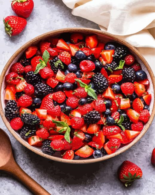 Berry Fruits Salade Paint By Numbers.png