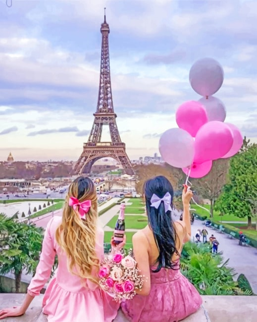 Best Friends In Paris Women Painting By Numberss.png