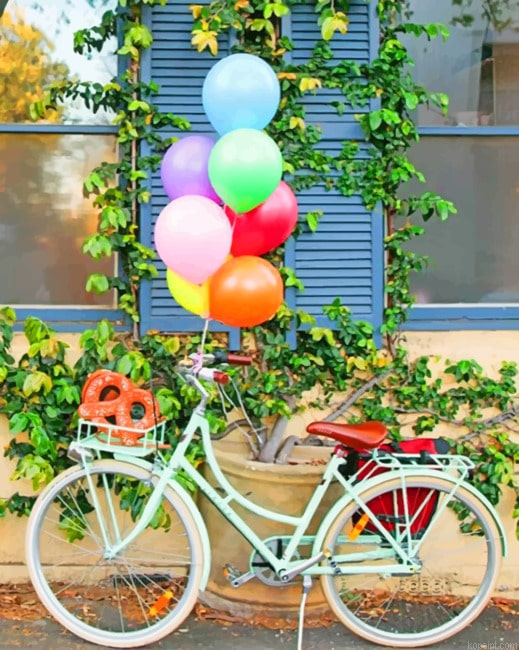 Bicycle Balloons New Painting By Numberss.png