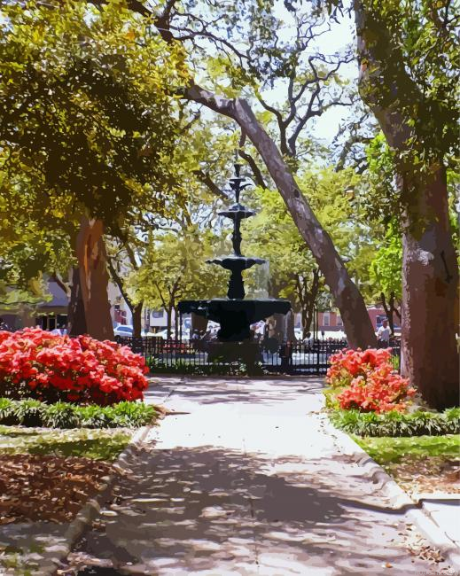 Bienville Square Alabama Painting By Numberss.png