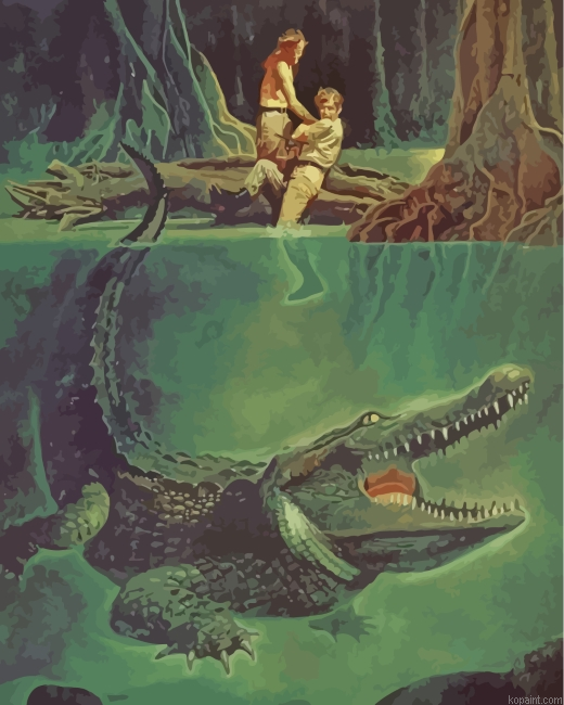 Big Alligator Painting By Numberss.png