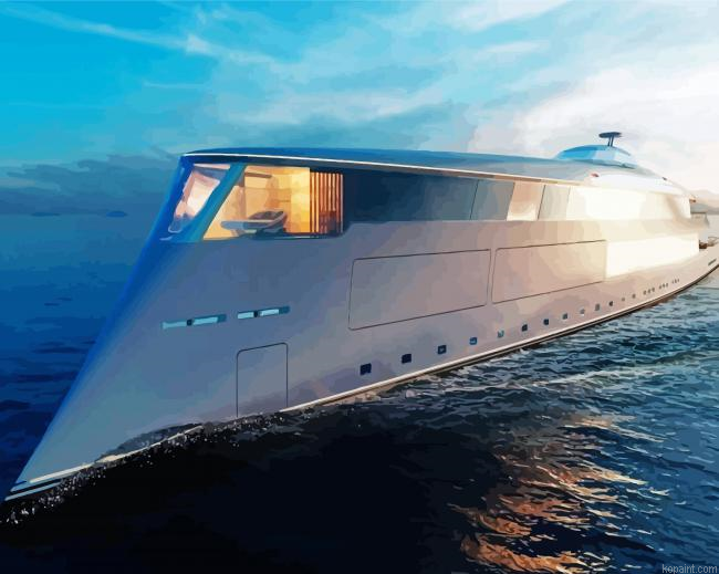 Big Grey Yacht Painting By Numberss.png