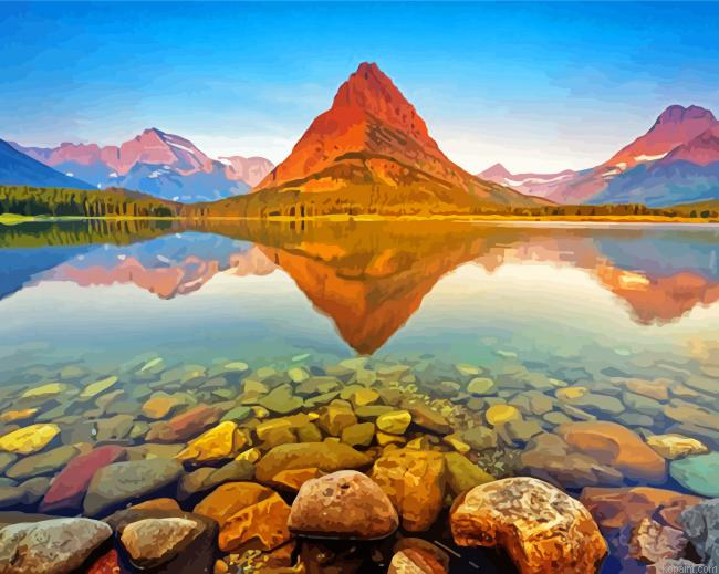 Big Sky Country Glacier National Park Painting By Numberss.png