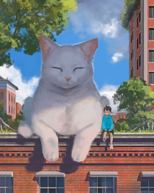 Big White Cat New Painting By Numberss.png