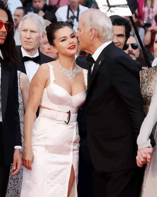 Bill Murray With Selena Gomez Paint By Numbers