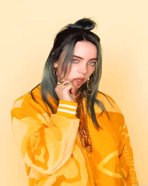Billie Eilish Yellow New Painting By Numberss.png