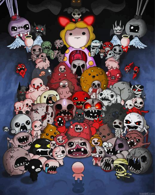 Binding Of Isaac Characters Painting By Numberss.png