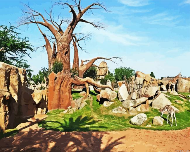 Bioparc Valencia Spain Painting By Numberss.png
