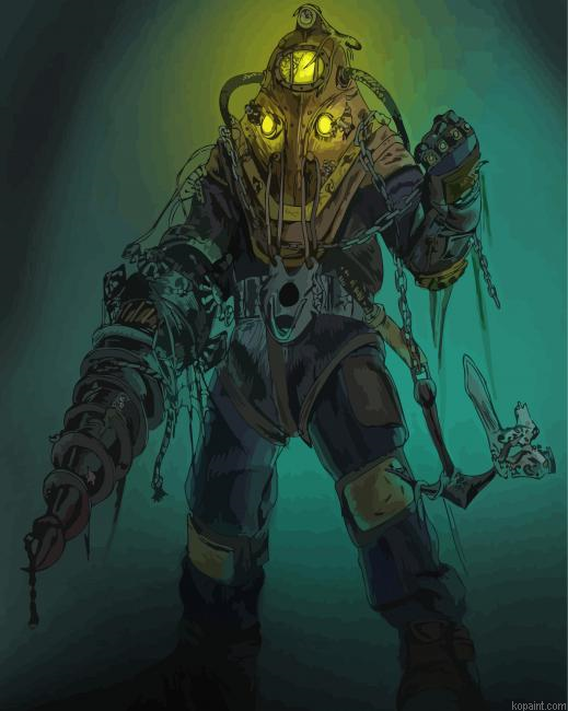 Bioshock Character Paint By Numbers