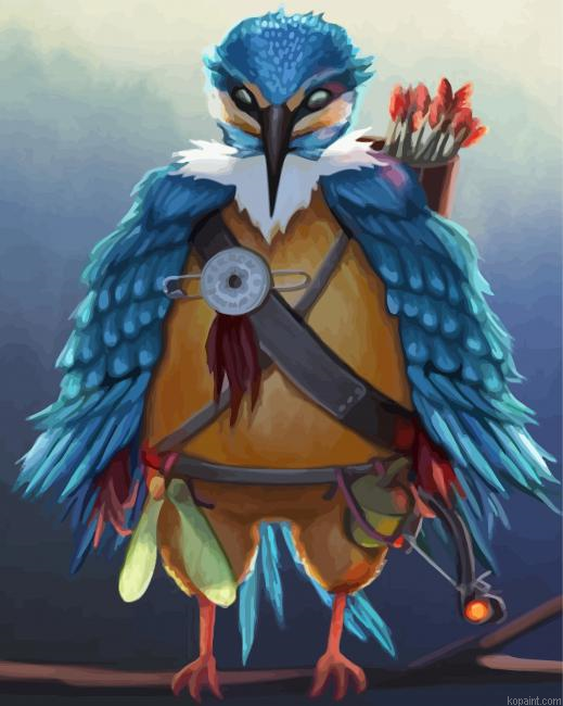 Bird Warrior Paint By Numbers