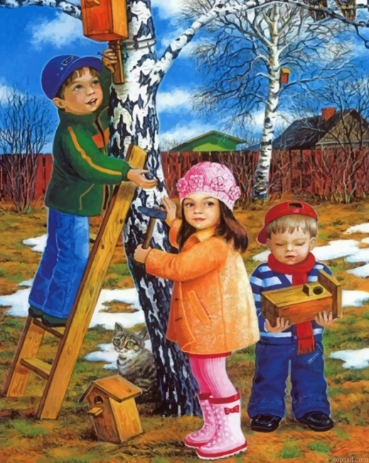 Birdhouse Buillding Painting By Numberss.png