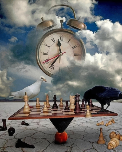 Birds Playing Chess Painting By Numberss.png