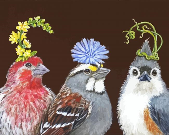 Birds With Hats Painting By Numberss.png