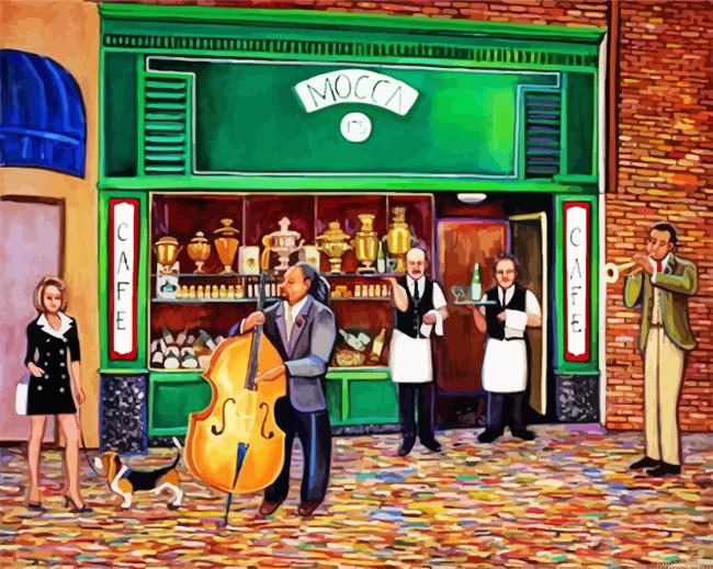 Bistro Cafe Art Painting By Numberss.png