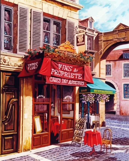 Bistro Cafe by Arkady Paint By Numbers