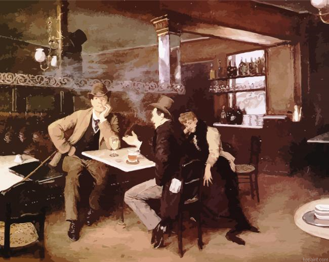 Bistro Cafe By Jean Beraud Painting By Numberss.png