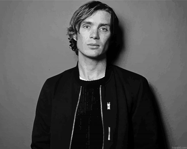 Blach And White Cillian Murphy Paint By Numbers.png