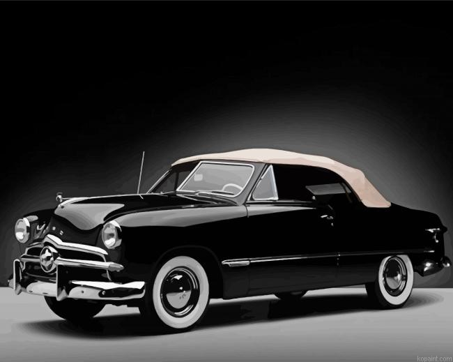 Black 1949 Ford Coupe Convertible Car Painting By Numberss.png