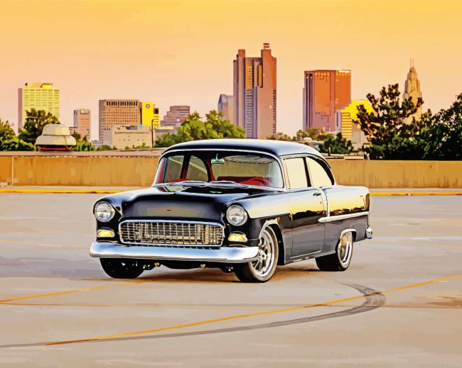 Black 1955 Chevrolet Painting By Numberss.png