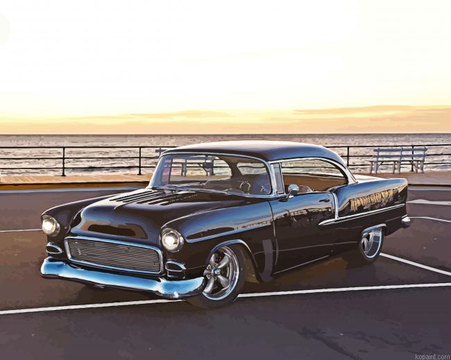 Black 1955 Chevy Art Painting By Numberss.png