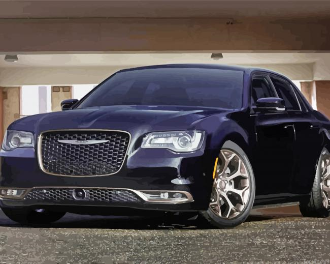 Black 300C Car Paint By Numbers