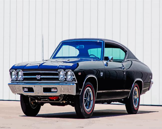 Black 69 Chevrolet Ss Painting By Numberss.png