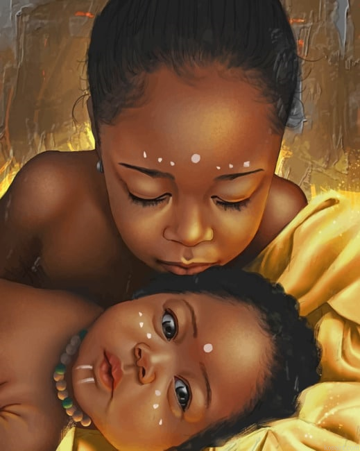 Black African American Kids New Painting By Numberss.png