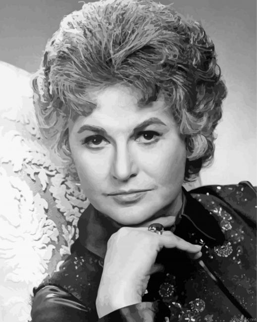 Black And White Bea Arthur Painting By Numberss.png
