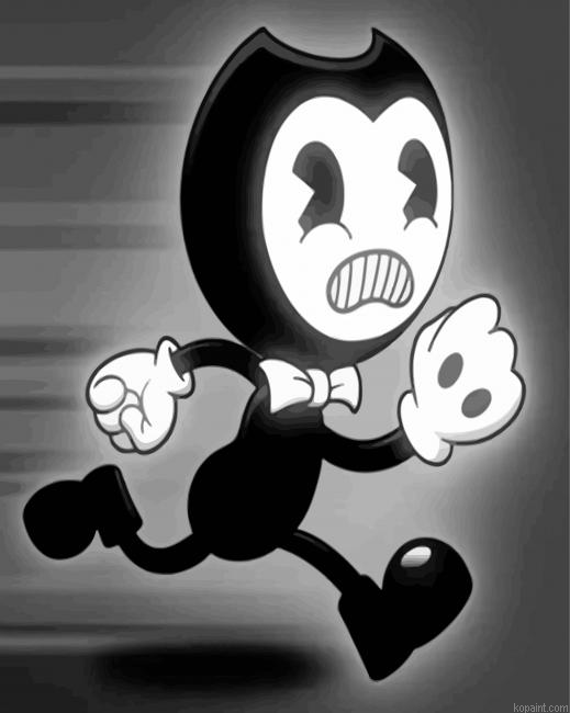 Black And White Bendy Painting By Numberss.png