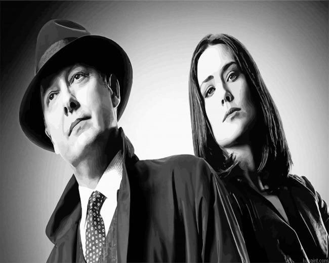 Black And White Blacklist Characters Painting By Numberss.png