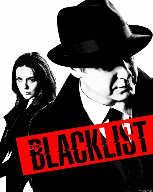 Black And White Blacklist Movie Painting By Numberss.png