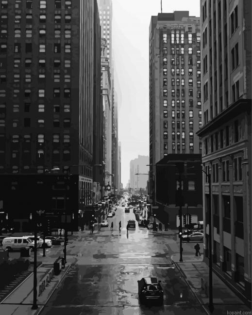 Black And White City Painting By Numberss.png
