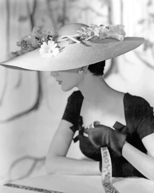 Black And White Classic Woman New Painting By Numberss.png
