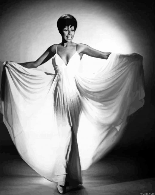 Black And White Diahann Carroll Painting By Numberss.png