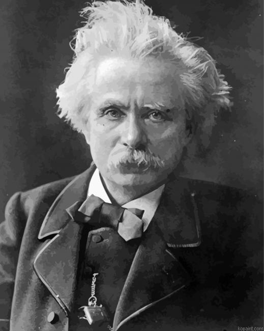 Black And White Edvard Grieg Painting By Numberss.png