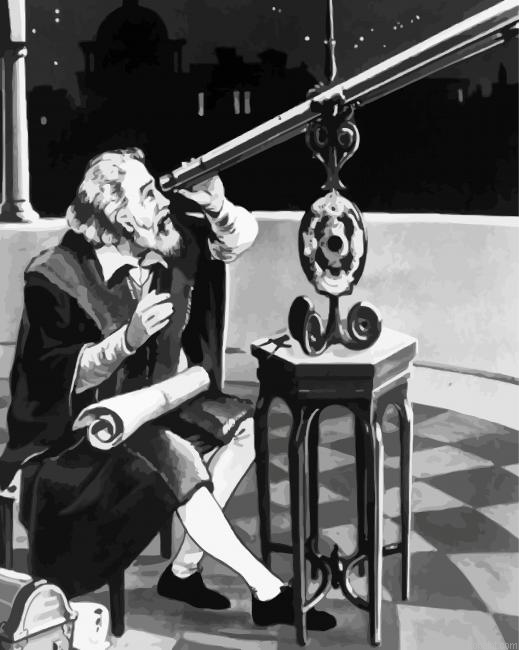 Black And White Galileo Galilei Painting By Numberss.png