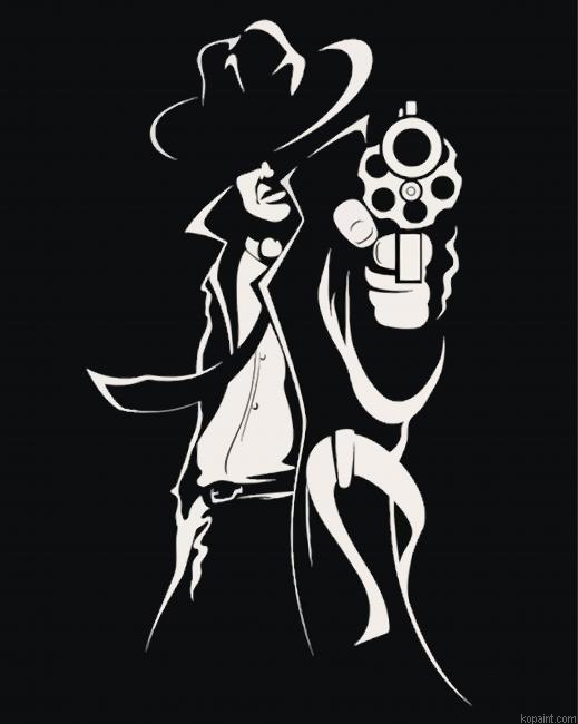 Black And White Gangster Painting By Numberss.png