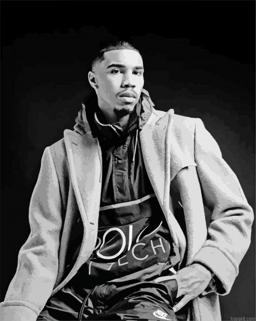 Black And White Jayson Tatum Painting By Numberss.png