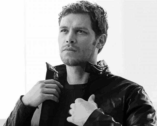 Black And White Joseph Morgan Actor Painting By Numberss.png