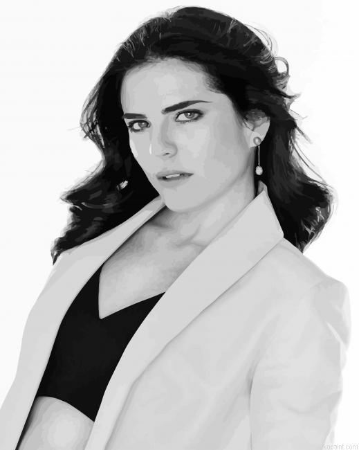 Black And White Karla Souza Paint By Numbers