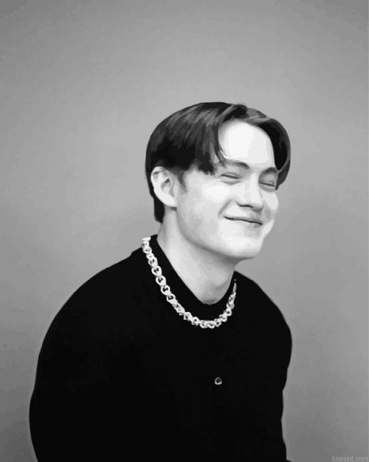 Black And White Kit Connor Painting By Numberss.png