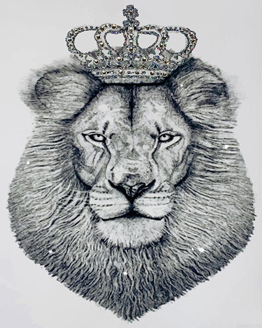 Black And White Lion King Painting By Numberss.png