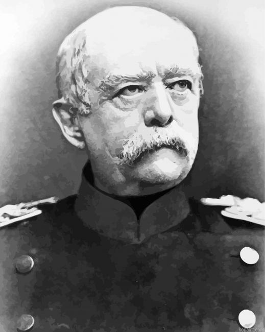 Black And White Otto Von Bismarck Painting By Numberss.png