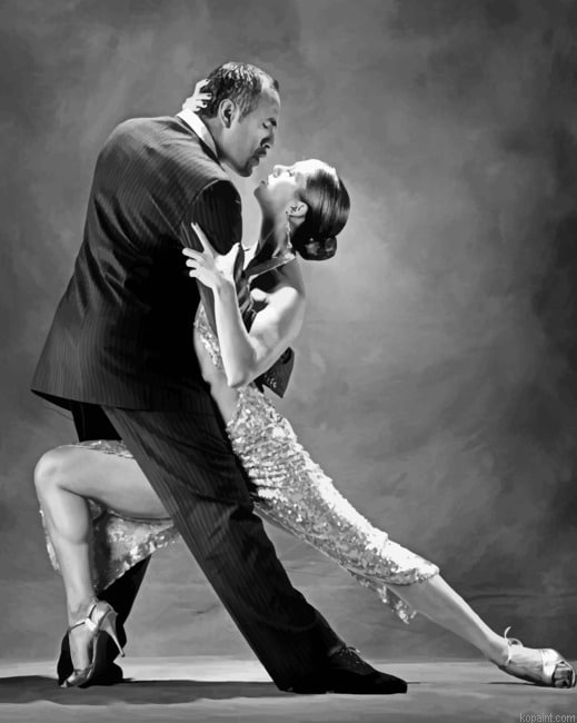 Black And White Salsa Dancers New Painting By Numberss.png