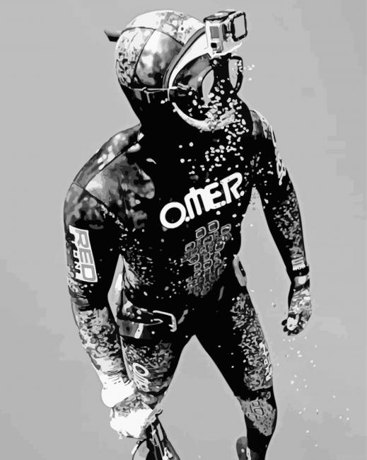Black And White Scuba Painting By Numberss.png