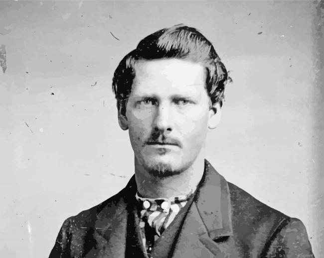Black And White Wyatt Earp Painting By Numberss.png