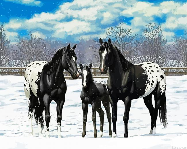 Black Appaloosa Family Painting By Numberss.png