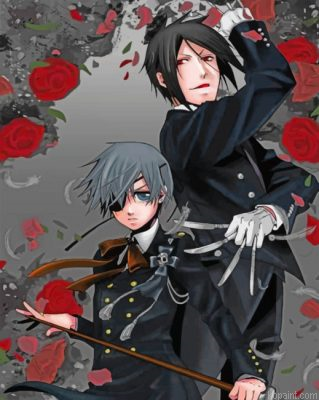 Black Butler Anime Painting By Numberss.png